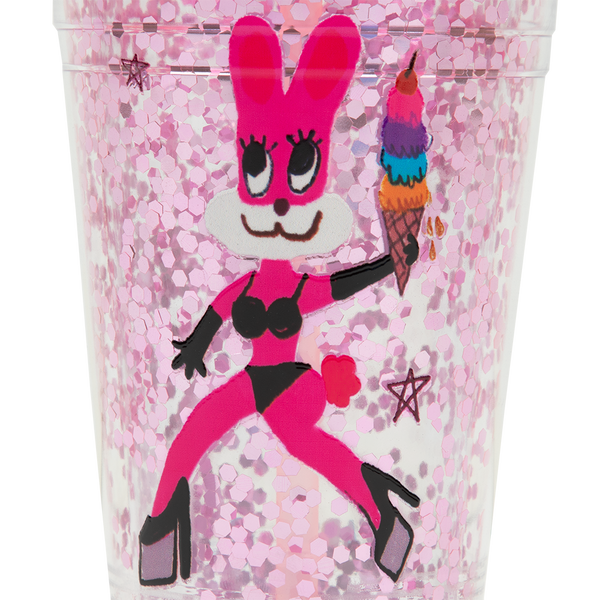 Pink Bunny Shaped Glitter – One Stop Cups