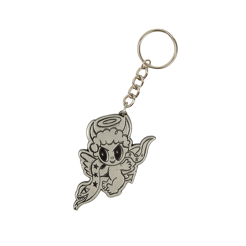 Diablo Silver Keychain