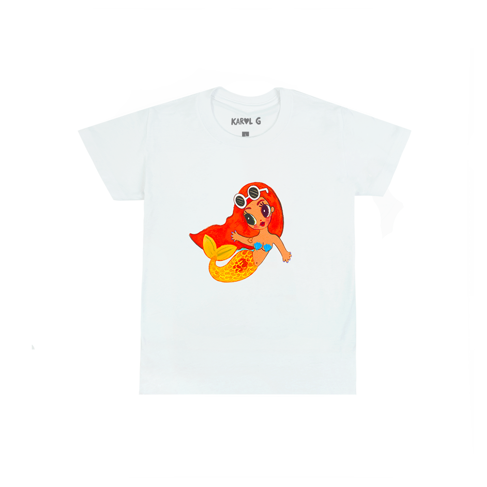 Kids Mermaid Tee Shirt Front