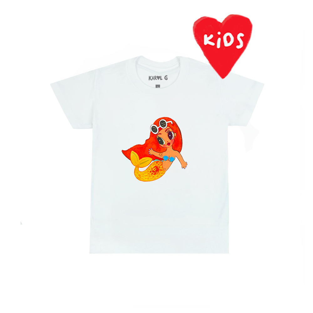 Kids Mermaid Tee Shirt Badge