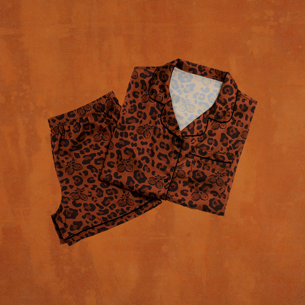 Tropicoqueta Animal Print PJ Set Front 2 