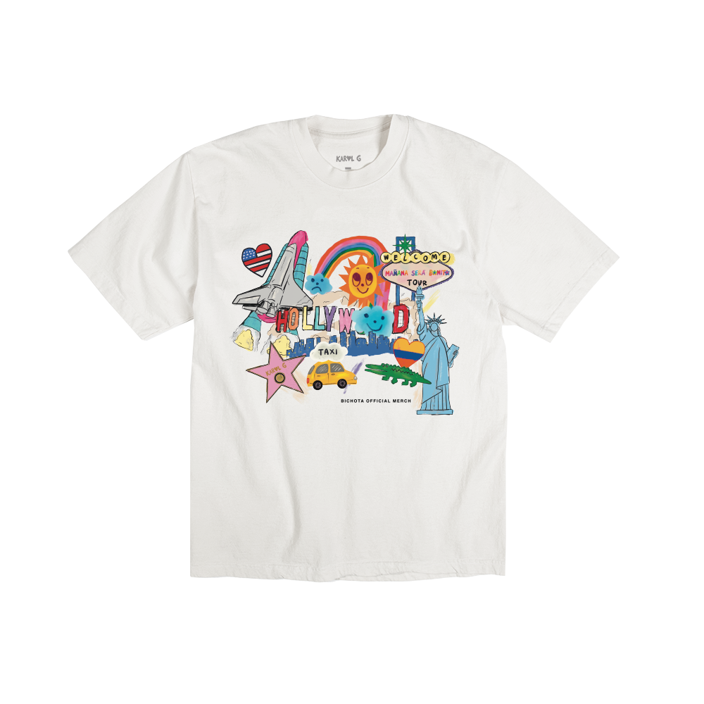 MSB Tour 2023 US Special Edition White Tee