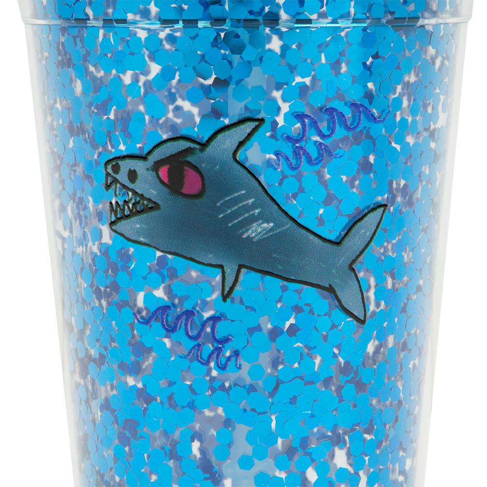 Mañana Será Bonito Shark Tumbler detail