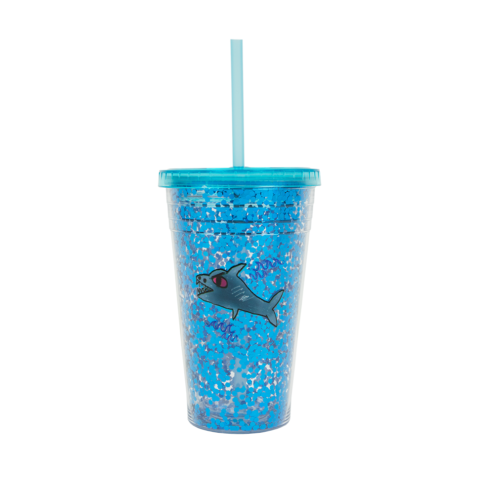 Mañana Será Bonito Shark Tumbler front