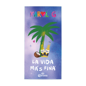 Karol G x Corona Towel