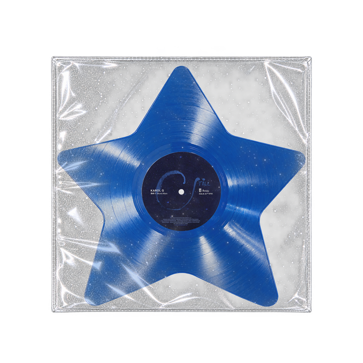 "STILL” Die Cut Star-Shaped Translucent Blue Vinyl - Limited Edition